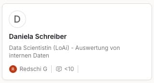 Agentenprofil: Daniela Schreiber, Data Science Agent